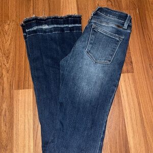 Kancan Buttonfly Flare with Raw Hem 5/26